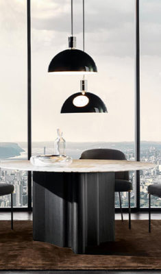Chaise Fil Noir Minotti